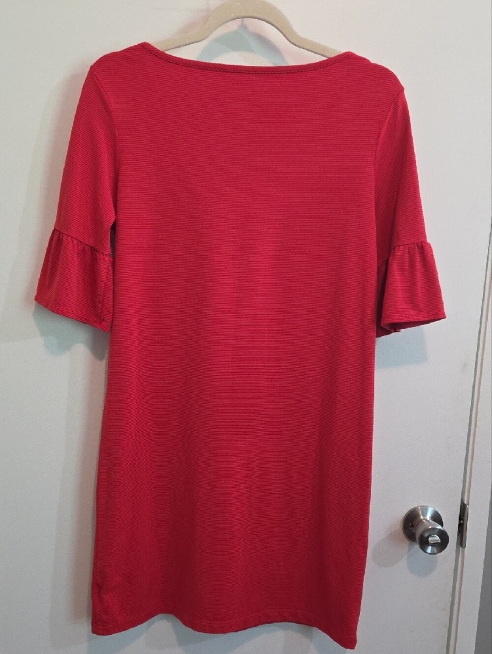 Southern Tide Red Ruffle-Sleeve Dress - Picture 3 of 3